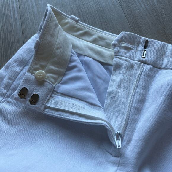 J Crew Carolina Flare Pant In Stretch Linen Blend Womens Size 00 White - Picture 8 of 13